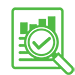 Pictogramme transparence avec une loupe